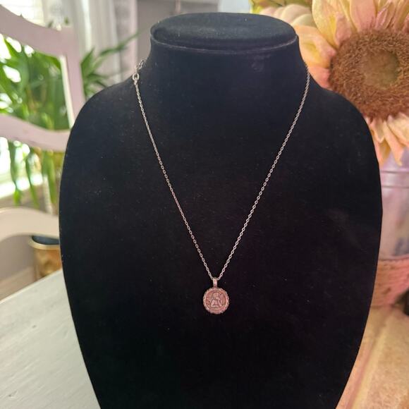 Mariana Crystal Guardian Angel Pendant Necklace - Picture 8 of 10